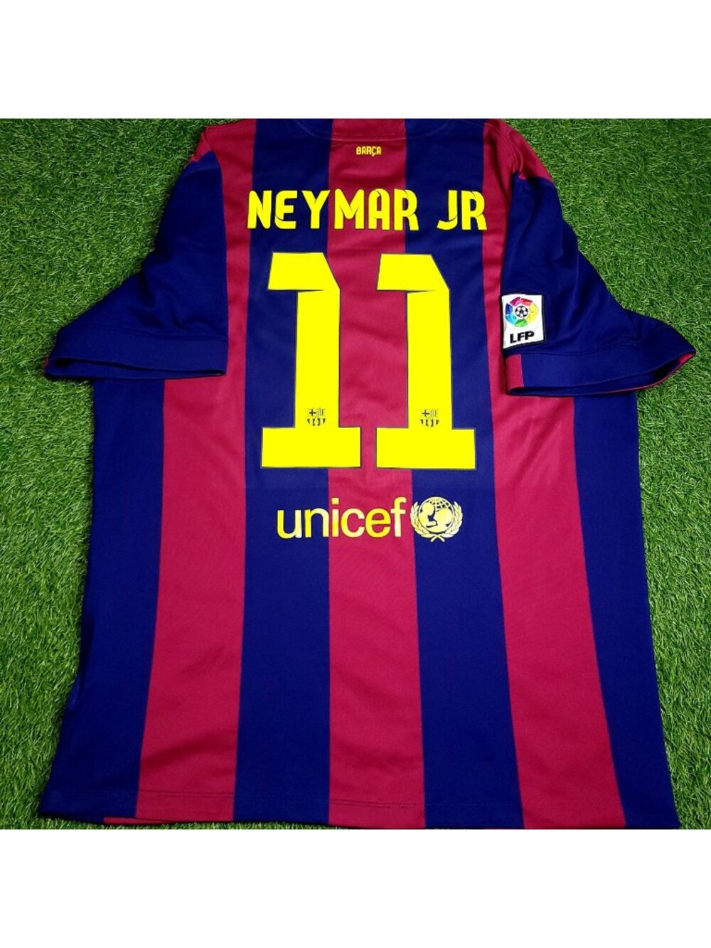 Neymar Barcelona 2014 2015 TREBLE Soccer Jersey XL SKU# 610594-422